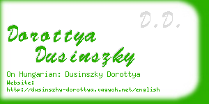 dorottya dusinszky business card